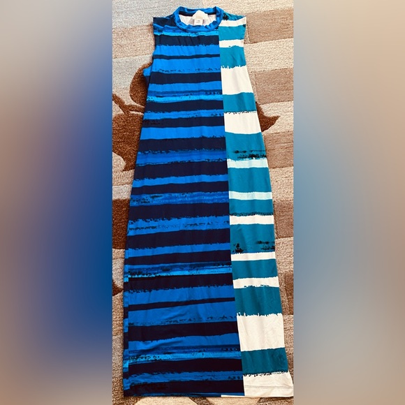 Anthropologie I Corey Lynn Calter Sleeveless Striped Bodycon Midi Dress - Picture 3 of 9